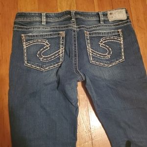 EUC 34X33 Silver Jeans "Aiko Baby Boot"